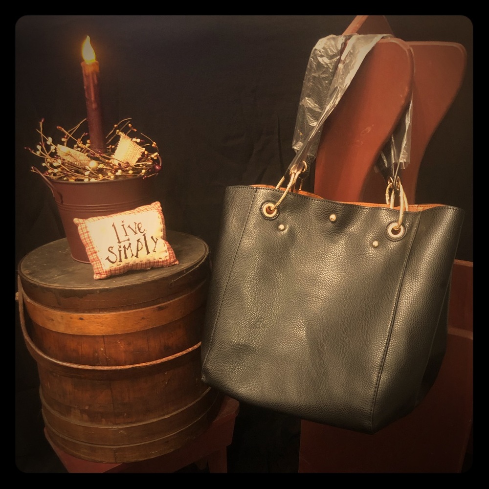 Wide Vegan Tote Bag
